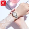 OLEVS 6635 Simple Luxury Elegant Automatic Women’s Stainless Steel Watch 5