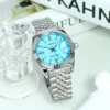 Simple Casual Silver Steel Automatic Women’s Round Dial Mechanical Watch 3