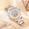 Luxury Mechanical Women's Watches ORKINA Designer Skeleton Elegant Ceramics Strap Waterproof Ladies Wristwatches Girls Dress Watch 5