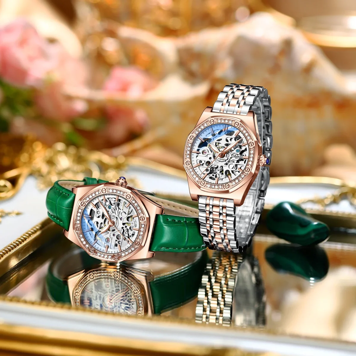 CHENXI 8848L Tiktok The Same Ladies Fashion Hollowed Automaton Waterproof Night Automatic Man Mechanical Watch Mainland China 3