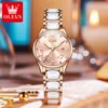 OLEVS 3605 Top Brand Fashion Mechanical Zircon Scale Chronograph Watch 2