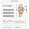 High-End Sunflower Light Luxury Niche Art Red Mechanical Women’s Watch 6
