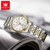 OLEVS Luxury Elegant Automatic Women’s Luminous Steel Bracelet Gift Set 2