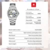 OLEVS Fully Hollow Luminous Diamond Luxury Automatic Women’s Watch 2