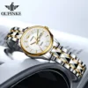 OUPINKE 3170 Original Women's Watch Japan Automatic Mechanical Wrist Watch for Woman Luxury Elegant Dual Calendar Ladies Watches 3