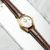 OLEVS Top Luxury Automatic Women’s Waterproof Brown Leather Watch 3