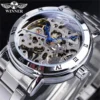 WINNER 208 Fashion Chic Hand-Wind Skeleton Automatic Women’s Bracelet Watch 4