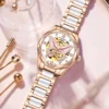 ORKINA New Luxury Ceramic Diamond Butterfly Automatic Women’s Watch 2