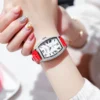 Carnival New Luxury Diamond Watch Women's Mechanical Watch Full Automatic Fashion Red Leather Women's Watch Relogio Feminino 5