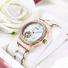 MIGE Ladies Automatic Mechanical Watch Luxury Brand Women Wristwatch Fashion Diamond waterproof  seashell ceramic stainlesssteel 1