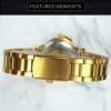 WINNER Fashion Luxury Gold Skeleton Iced Out Elegant Automatic Women’s Watch 5