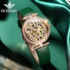 OUPINKE 3175 Luxury Full Diamond Skeleton Automatic Elegant Women’s Watch 3