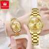 OLEVS Elegant Diamond Calendar Automatic Women’s Stainless Steel Watch 3