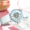 WINNER Fashion Luxury Skeleton Rhinestones Elegant Automatic Women’s Watch 2