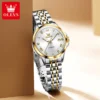OLEVS Original Women's Watch Top Brand Waterproof Calendar Luminous Elegant Fashion Luxury Automatic Mechanical Lady Wrist Watch 5