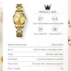 OLEVS TOP Brand Women's Watches Date Delicate Dial Stainless Steel Strap Waterproof Luminous Wristwatch Bracelet Set Gift 5