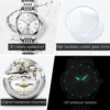 OLEVS 6635 Simple Luxury Elegant Automatic Women’s Stainless Steel Watch 4