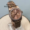BLIGER 31mm Diamond Bezel Sunburst Dial Diamond Mark NH05 Automatic Women Lady Watch Sapphire Luxury Rose Gold Wristwatch 3