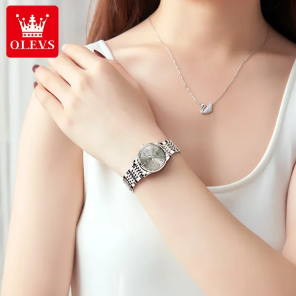 OLEVS 6635 Elegant Simple Fashion Automatic Women’s Watch Gift Box 2