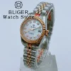 BLIGER 2024 New 26mm Pink Shell Dial Automatic Mechanical Watch For Women's NH05 Movement Sapphire Glass Women's Elegant watch 3