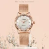 Women's Brand Mechanical Watches Automatic Crystal Diamond Wristwatch Lady Waterproof Fashion Casual Luminous Calendar Date Clock 3