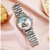 Top Brand Luxury Rotatable Flowers Fashion Moon Phase Automatic Lady Watch 2