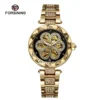 Forsining Fashion Classic Diamond Skeleton Automatic Women’s Luminous Watch 4