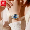 OLEVS 6608 Luxury Business Skeleton Automatic Women’s Stainless Steel Watch 5