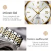 OLEVS Original Luxury Brand Automatic Women’s Steel Bracelet Watch Gift Set 5