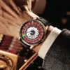 PINDU Unique NH35 Poker Roulette Automatic Mechanical Luminous Watch 3
