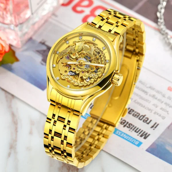 Winner A3 Phoenix Gold Automatic Women’s Waterproof Mechanical Watch 1