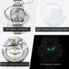 OLEVS 6635 Elegant Simple Fashion Automatic Women’s Watch Gift Box 5