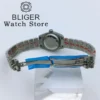 BLIGER 2024 New 26mm Pink Shell Dial Automatic Mechanical Watch For Women's NH05 Movement Sapphire Glass Women's Elegant watch 6