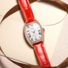 Carnival New Luxury Diamond Watch Women's Mechanical Watch Full Automatic Fashion Red Leather Women's Watch Relogio Feminino 3