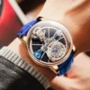 PINDU Design Celestial Starry Sky Crystal Quartz Curved Mirror Watch 3