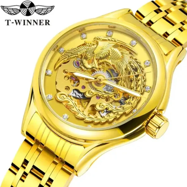 Winner A3 Phoenix Gold Automatic Women’s Waterproof Mechanical Watch 2
