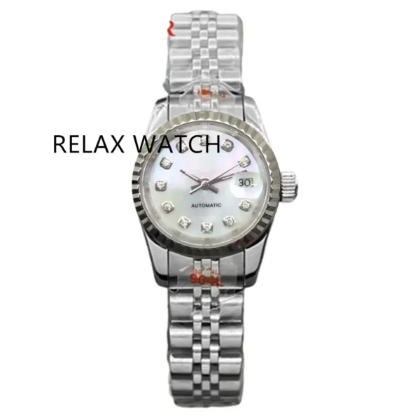 26mm Various Colors Style Women's Mechanical Watch Natural Shell Dial Japanese NH05 Movement 2