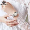 OUPINKE 3169 Luxury Brand Women's Watch Automatic Mechanical Wristwatch Waterproof Stainless Steel Watch For Woman Dual Calendar 4