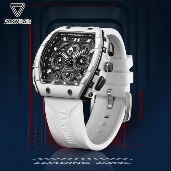 Mark Fairwhale Fashion Brand Men's Watches Resin Case Waterproof Date Sports Top Quartz Watch For Men 1