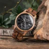BOBO BIRD Men's Watches Top Brand Wooden Wristwatch Chronograph Auto Date Luxury Exquisite Watch for Men 3