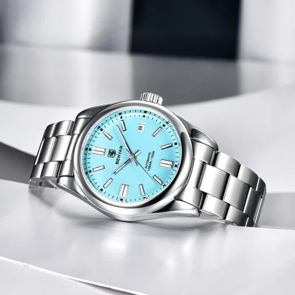 BENYAR New Luxury Automatic Watch 10Bar Waterproof Stainless Steel Men Mechanical Wristwatches Sports Diving Watch for Men 2