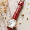 AILANG Brand New Fashion Skeleton Mechanical Watch for Women Leather Waterproof Luxury Diamond Watch for Womens Montre Femme 4