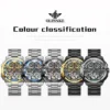 OUPINKE Original Brand & Italian Designer Men's Watches Waterproof Automatic Mechanical Watch Transparent Hollow out Wristwatch 6
