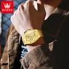 OLEVS 3626 Watches For Men Original Wristwatch Stainless steel Multifunctional Chronograph Waterproof Luminous Quartz Reloj 4