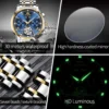 OLEVS Luxury Brand Original Couple Watch Stainless Steel Strap Waterproof Fully Automatic Mechanical Watch Romantic Lover Watch 6