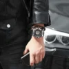 Forsining 2021 Stainless Steel Waterproof Mens Skeleton Watches Top Brand Luxury Transparent Mechanical Sport Male Wrist Watches 3