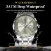 POEDAGAR Luxury Fashion Men Clock Waterproof Luminous Week Date Sports Man Wristwatch Stainless Steel Men's Quartz Watches Reloj 3