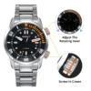 BERNY Automatic Dive Watch for Men Super Luminous Original Design 20ATM Diver Wristwatch Sapphire, Local Warehouse Fast Delivery 5
