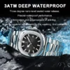 POEDAGAR Top Luxury Brand Man Watch Sports Waterproof Luminous Date Men Wristwatch Square Dial Quartz Men's Watches High Quality 3