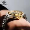 OUPINKE Original Brand & Italian Designer Men's Watches Waterproof Automatic Mechanical Watch Transparent Hollow out Wristwatch 2